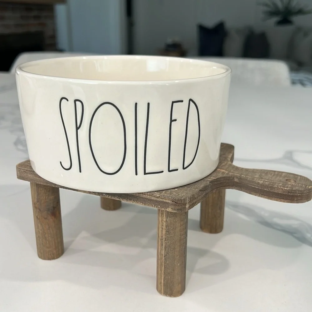 Cute. Rae Dunn SPOILED🐾 BOWL..